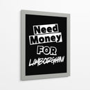 Necesito dinero para un Lamborghini - Vicky Hanggara | Cuadro decorativo de Canvas Lab