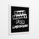 Necesito dinero para un Lamborghini - Vicky Hanggara | Cuadro decorativo de Canvas Lab