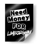 Necesito dinero para un Lamborghini - Vicky Hanggara | Cuadro decorativo de Canvas Lab
