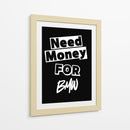 Necesito dinero para un BMW - Vicky Hanggara | Cuadro decorativo de Canvas Lab