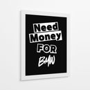 Necesito dinero para un BMW - Vicky Hanggara | Cuadro decorativo de Canvas Lab
