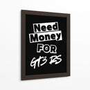 Necesito dinero para el GT3 RS. - Vicky Hanggara | Cuadro decorativo de Canvas Lab