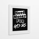 Necesito dinero para el GT3 RS. - Vicky Hanggara | Cuadro decorativo de Canvas Lab