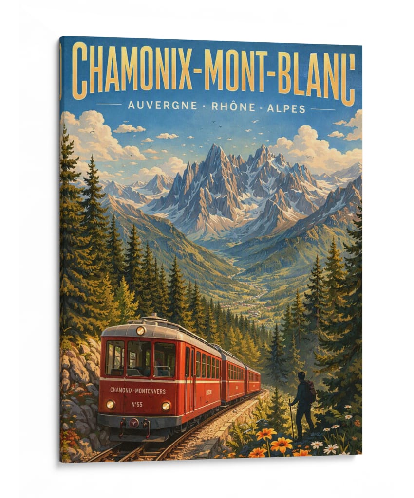 Viajes a Chamonix y Mont Blanc - Vicky Hanggara | Cuadro decorativo de Canvas Lab