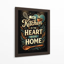 La cocina es el corazón: comida - Vicky Hanggara | Cuadro decorativo de Canvas Lab