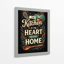 La cocina es el corazón: comida - Vicky Hanggara | Cuadro decorativo de Canvas Lab