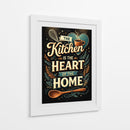 La cocina es el corazón: comida - Vicky Hanggara | Cuadro decorativo de Canvas Lab