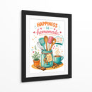 La felicidad en la cocina es casera. - Vicky Hanggara | Cuadro decorativo de Canvas Lab