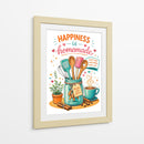 La felicidad en la cocina es casera. - Vicky Hanggara | Cuadro decorativo de Canvas Lab
