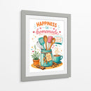 La felicidad en la cocina es casera. - Vicky Hanggara | Cuadro decorativo de Canvas Lab