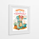 La felicidad en la cocina es casera. - Vicky Hanggara | Cuadro decorativo de Canvas Lab