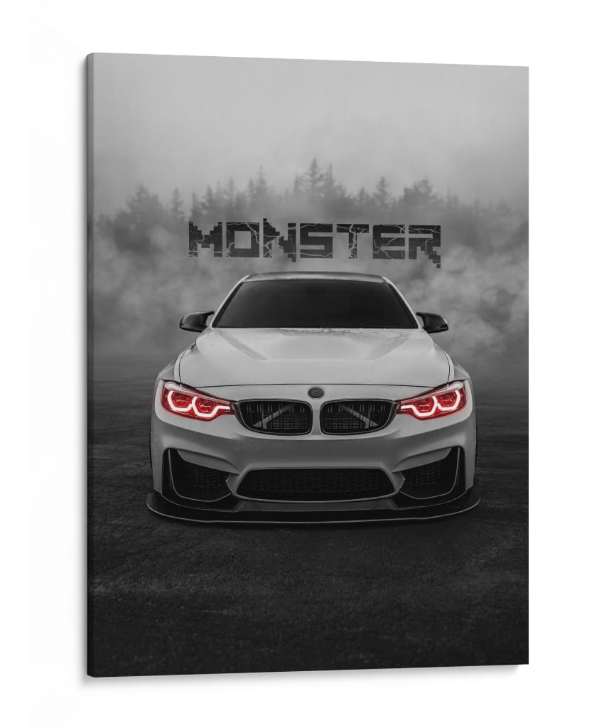El Monstruo Oscuro - BMW M4 - Sae Art | Cuadro decorativo de Canvas Lab