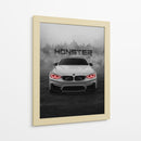 El Monstruo Oscuro - BMW M4 - Sae Art | Cuadro decorativo de Canvas Lab
