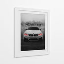 El Monstruo Oscuro - BMW M4 - Sae Art | Cuadro decorativo de Canvas Lab