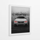 El Monstruo Oscuro - BMW M4 - Sae Art | Cuadro decorativo de Canvas Lab