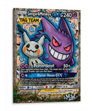 Gengar y Mimikyu GX Graffiti - MW | Cuadro decorativo de Canvas Lab