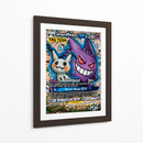 Gengar y Mimikyu GX Graffiti - MW | Cuadro decorativo de Canvas Lab