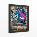 Gengar y Mimikyu GX Graffiti - MW | Cuadro decorativo de Canvas Lab