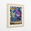 Gengar y Mimikyu GX Graffiti - MW | Cuadro decorativo de Canvas Lab