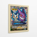 Gengar y Mimikyu GX Graffiti - MW | Cuadro decorativo de Canvas Lab