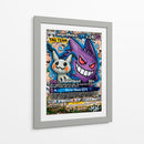 Gengar y Mimikyu GX Graffiti - MW | Cuadro decorativo de Canvas Lab