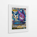 Gengar y Mimikyu GX Graffiti - MW | Cuadro decorativo de Canvas Lab
