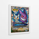 Gengar y Mimikyu GX Graffiti - MW | Cuadro decorativo de Canvas Lab