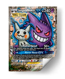 Gengar y Mimikyu GX Graffiti - MW | Cuadro decorativo de Canvas Lab
