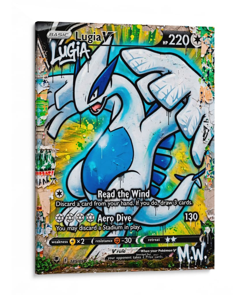 Lugia V Graffiti - MW | Cuadro decorativo de Canvas Lab