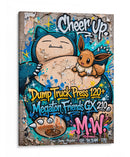 Snorlax y Eve Graffiti - MW | Cuadro decorativo de Canvas Lab