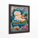 Snorlax y Eve Graffiti - MW | Cuadro decorativo de Canvas Lab