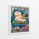 Snorlax y Eve Graffiti - MW | Cuadro decorativo de Canvas Lab