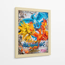 Articuno Zapdos Moltres Graffiti - MW | Cuadro decorativo de Canvas Lab