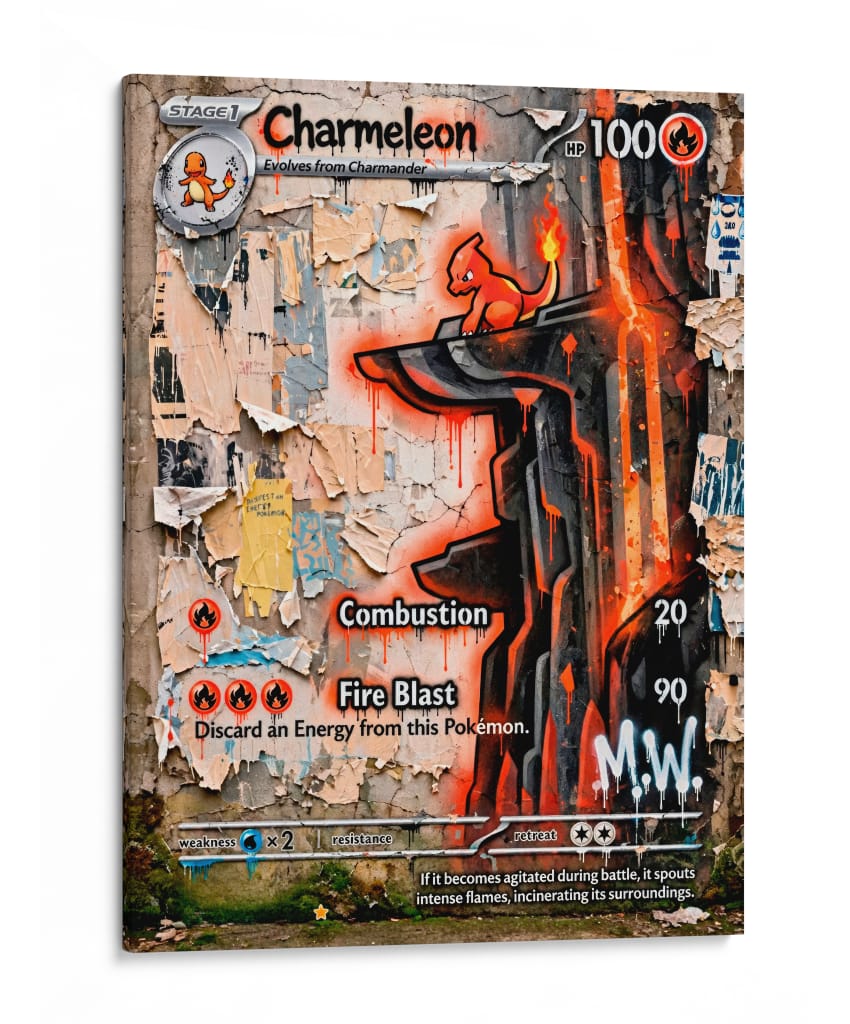 Charmeleon Graffiti - MW | Cuadro decorativo de Canvas Lab
