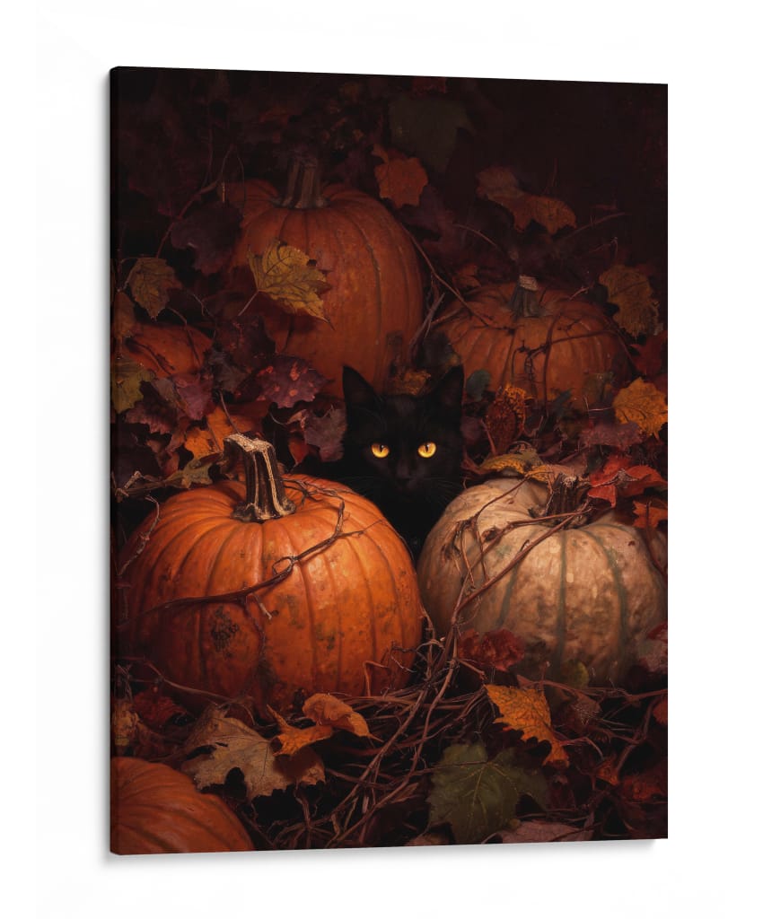 Gato en la Penumbra - Puffy Design | Cuadro decorativo de Canvas Lab