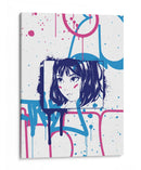 Chica del Grafiti - Puffy Design | Cuadro decorativo de Canvas Lab
