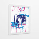 Chica del Grafiti - Puffy Design | Cuadro decorativo de Canvas Lab