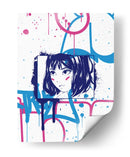 Chica del Grafiti - Puffy Design | Cuadro decorativo de Canvas Lab