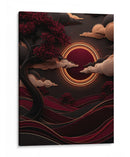 Eclipse Carmesí - Puffy Design | Cuadro decorativo de Canvas Lab