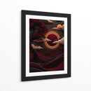 Eclipse Carmesí - Puffy Design | Cuadro decorativo de Canvas Lab
