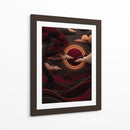 Eclipse Carmesí - Puffy Design | Cuadro decorativo de Canvas Lab
