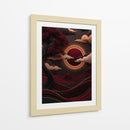 Eclipse Carmesí - Puffy Design | Cuadro decorativo de Canvas Lab