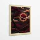 Eclipse Carmesí - Puffy Design | Cuadro decorativo de Canvas Lab