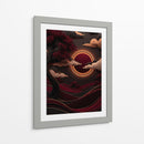 Eclipse Carmesí - Puffy Design | Cuadro decorativo de Canvas Lab