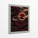 Eclipse Carmesí - Puffy Design | Cuadro decorativo de Canvas Lab