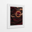 Eclipse Carmesí - Puffy Design | Cuadro decorativo de Canvas Lab