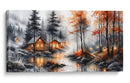 Aldea entre Neblina - Caperh | Cuadro decorativo de Canvas Lab