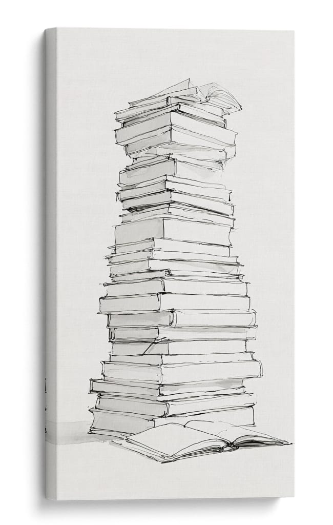 Pila de libros - DIEGO D L | Cuadro decorativo de Canvas Lab