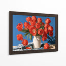 Gladiolas sobre mesa - DIEGO D L | Cuadro decorativo de Canvas Lab