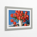 Gladiolas sobre mesa - DIEGO D L | Cuadro decorativo de Canvas Lab